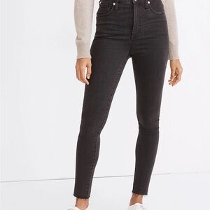 Madewell 11" High Rise Skinny Jeans Lunar Wash